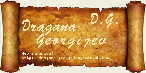 Dragana Georgijev vizit kartica